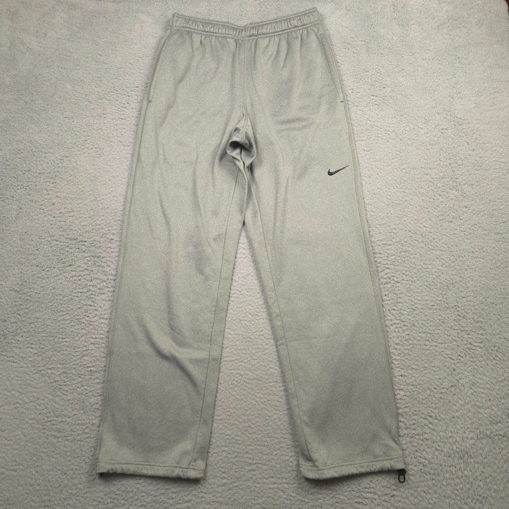 Nike Knockout Therma Fit Pants Mens Medium Gray Fleece Lined Athletic Sweatpants